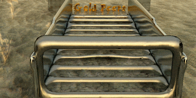 Gold Peeps Oro Sluice Logo - Recreational Gold Mining Equipment